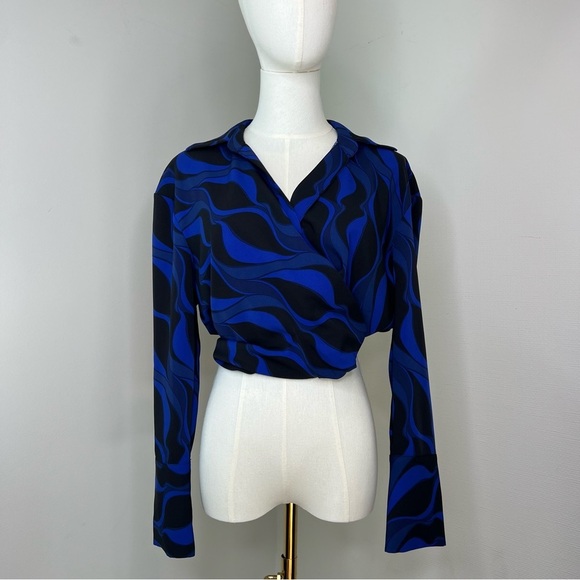 ZARA Swirl Pattern Top - Picture 1 of 8